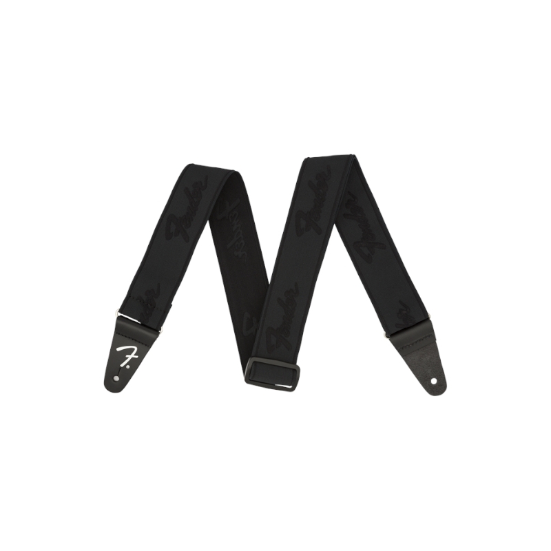Fender® WeighLess™ 2" Running Logo Strap BB