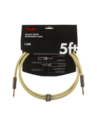 Fender® Deluxe Instrument Cable 1,5m Tweed