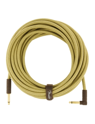 Fender® Deluxe Instrument Cable Angled 7,5m Tweed