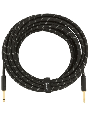 Fender® Deluxe Instrument Cable 7,5m Black Tweed