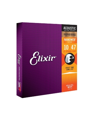 Elixir® 16152 Nanoweb® Phosphor Bronze Light 12-String