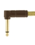 Fender® Deluxe Instrument Cable Angled 30cm Tweed