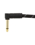 Fender® Deluxe Instrument Cable Angled 30cm Black Tweed