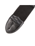 Fender® Black Poly Strap Yellow Logo