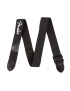 Fender® Black Poly Strap White Logo