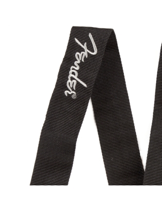 Fender® Black Poly Strap Grey Logo
