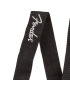 Fender® Black Poly Strap Grey Logo