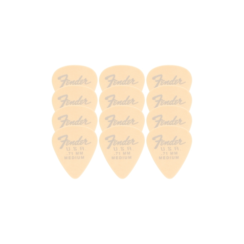 Fender® 351 Dura-Tone® Delrin Pick 0,71 12-Pack