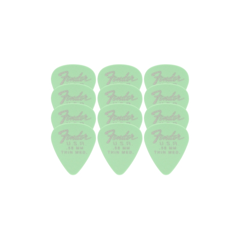 Fender® 351 Dura-Tone® Delrin Pick 0,58 12-Pack