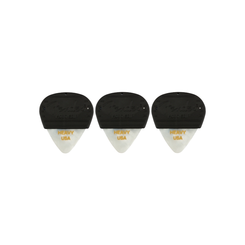Fender® Mojo Grip™ Celluloid Pick WM Heavy 3-Pack