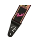 Fender® Neon Monogrammed Strap Yellow/Pink