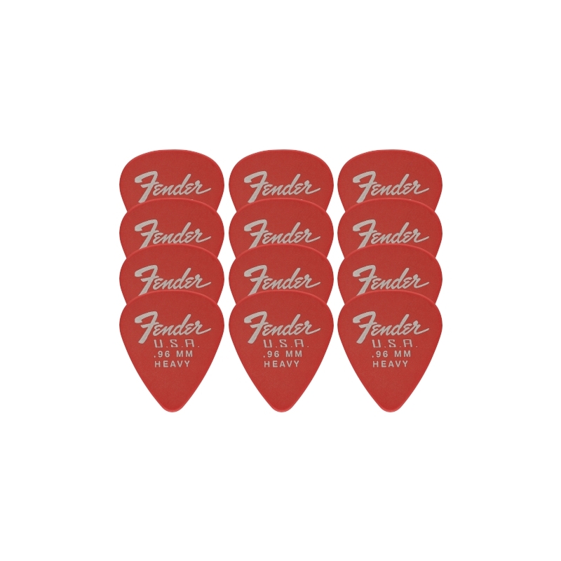 Fender® 351 Dura-Tone® Delrin Pick 0,96 12-Pack