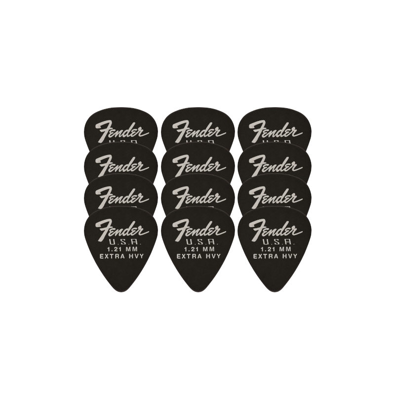 Fender® 351 Dura-Tone® Delrin Pick 1,21 12-Pack