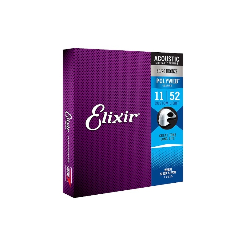 Elixir® 11025 Polyweb® 80/20 Bronze Custom Light