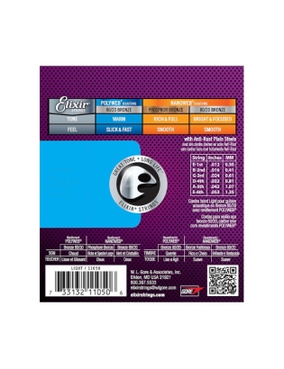 Elixir® 11050 Polyweb® 80/20 Bronze Light