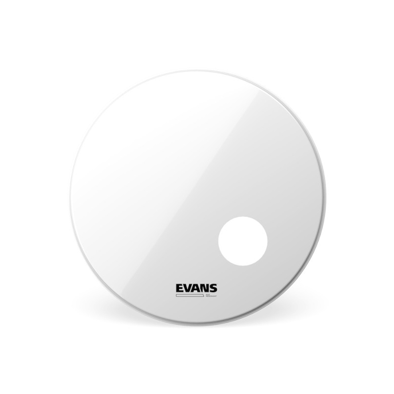 Evans EQ3 Resonant Bass Drum Smooth White 20"