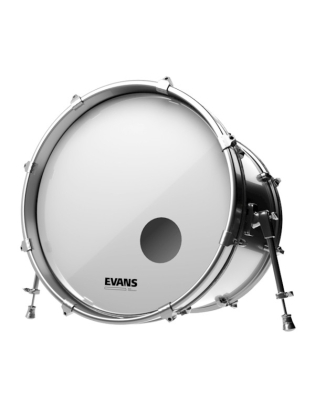 Evans EQ3 Resonant Bass Drum Smooth White 20"