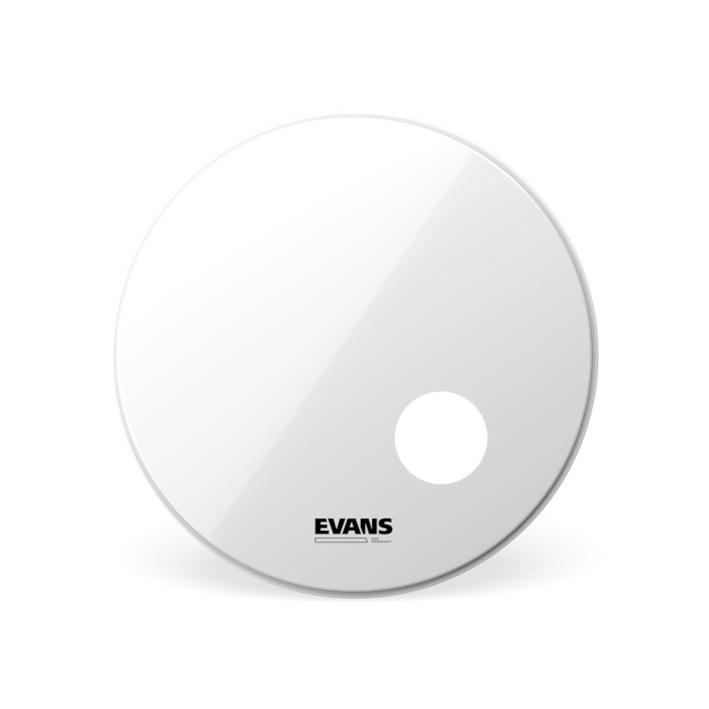 Evans EQ3 Resonant Bass Drum Smooth White 22"