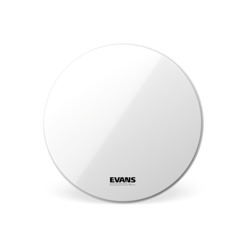 Evans EQ3 Resonant No Port Bass Drum Smooth White 20"