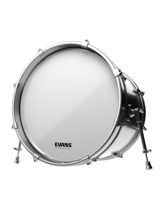 Evans EQ3 Resonant No Port Bass Drum Smooth White 20"