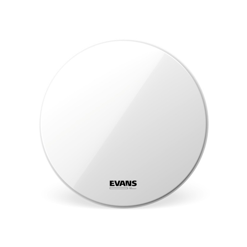 Evans EQ3 Resonant No Port Bass Drum Smooth White 22"