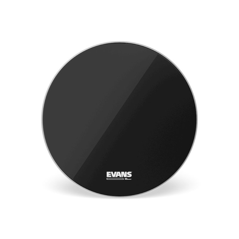 Evans EQ3 Resonant No Port Bass Drum Black 20"