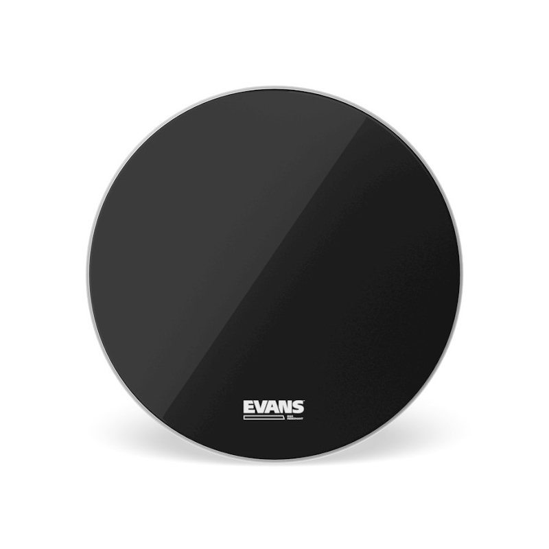 Evans EQ3 Resonant No Port Bass Drum Black 22"