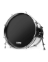 Evans EQ3 Resonant No Port Bass Drum Black 22"
