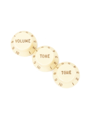 Fender® Stratocaster® Knobs Aged White