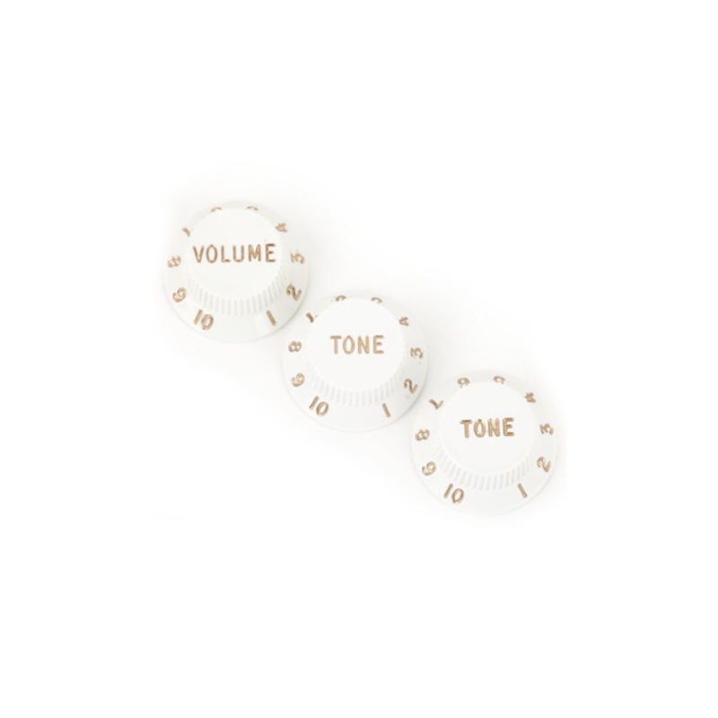 Fender® Stratocaster® Knobs White