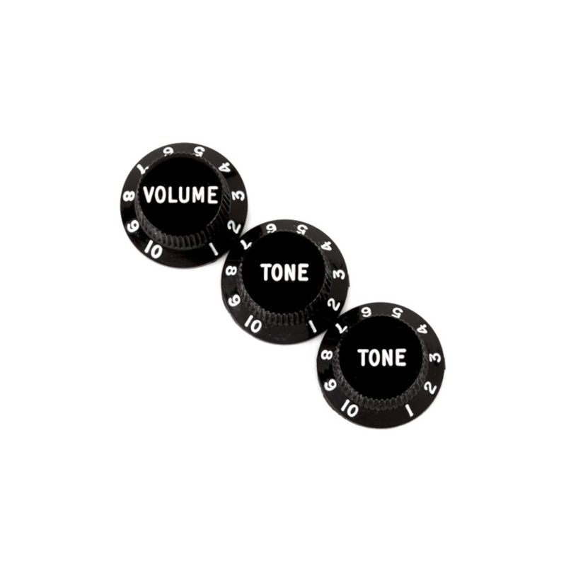 Fender® Stratocaster® Knobs Black