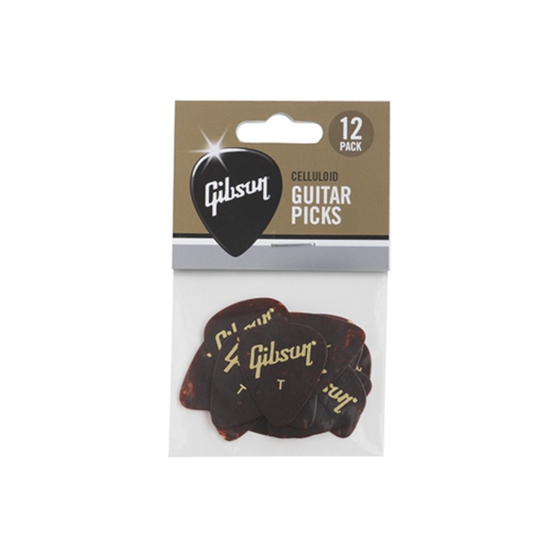 Gibson Tortoise Picks Thin 12-Pack