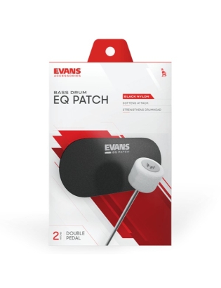 Evans EQ Black Nylon Double Patch