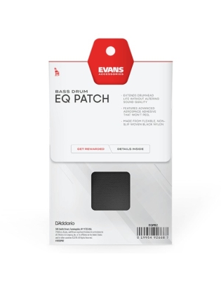Evans EQ Black Nylon Double Patch