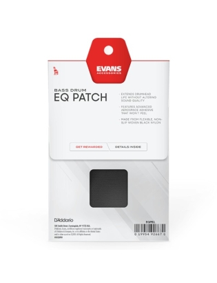 Evans EQ Black Nylon Single Patch