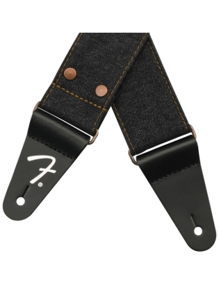 Fender® x Wrangler® Denim Strap Black