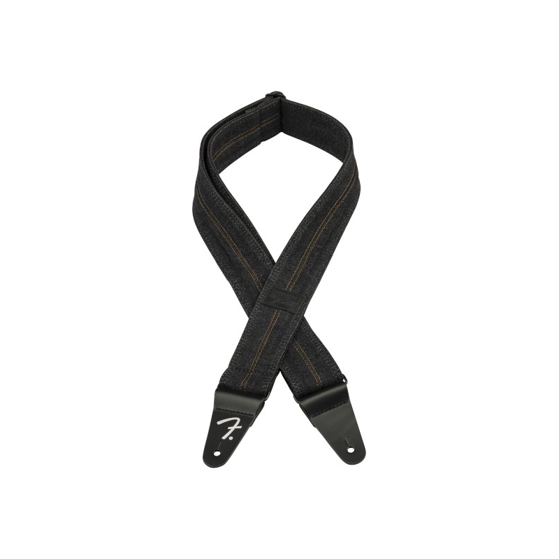 Fender® x Wrangler® Denim Strap Washed Black