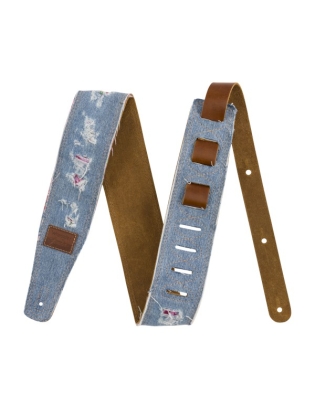 Fender® x Wrangler® Ripped Denim Strap Indigo