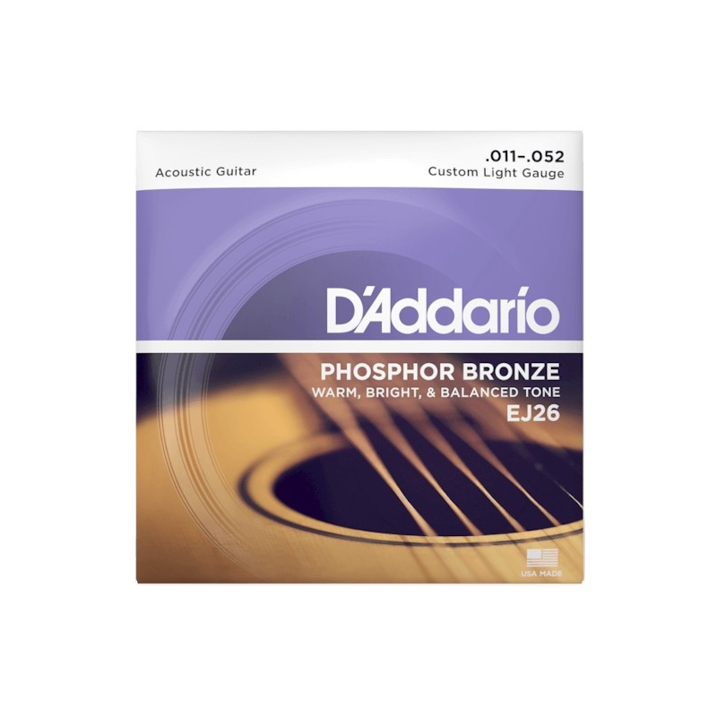D'Addario EJ26 Phosphor Bronze Custom Light