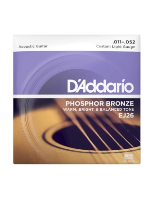 D'Addario EJ26 Phosphor Bronze Custom Light