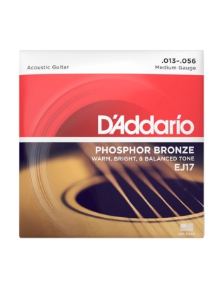 D'Addario EJ17 Phosphor Bronze Medium
