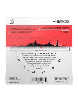 D'Addario EJ17 Phosphor Bronze Medium
