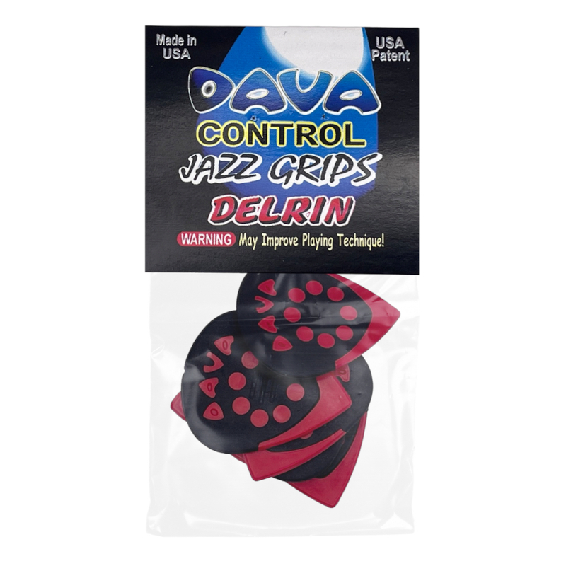 Dava Jazz Grip Delrin Red 6-Pack