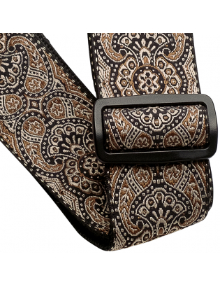 Ernie Ball 4163 Jacquard Strap Gold&Black Paisley