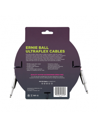 Ernie Ball 6048 Instrument Cable Schwarz 3m