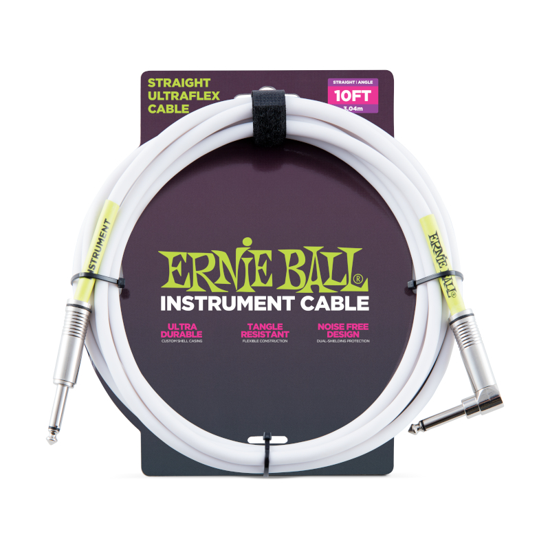 Ernie Ball 6049 Instrument Cable Weiß 3m
