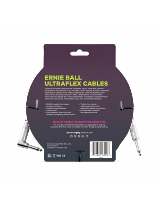 Ernie Ball 6049 Instrument Cable Weiß 3m