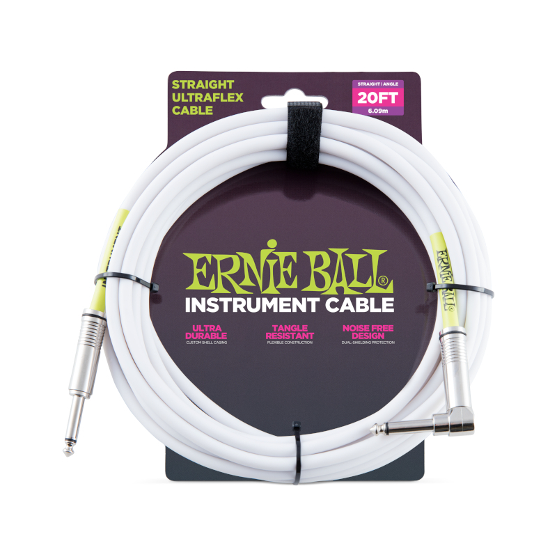 Ernie Ball 6047 Instrument Cable Weiß 6m