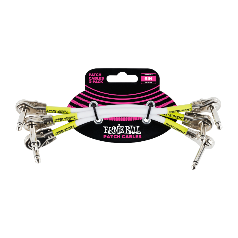 Ernie Ball 6052 Patch Cable Flat Weiß 15cm