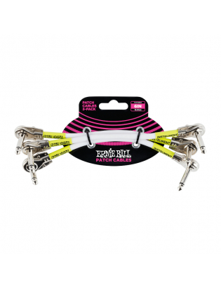 Ernie Ball 6052 Patch Cable Flat Weiß 15cm